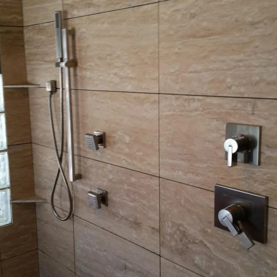 Shower fixture installation for Water Heater Replacement in Conneaut